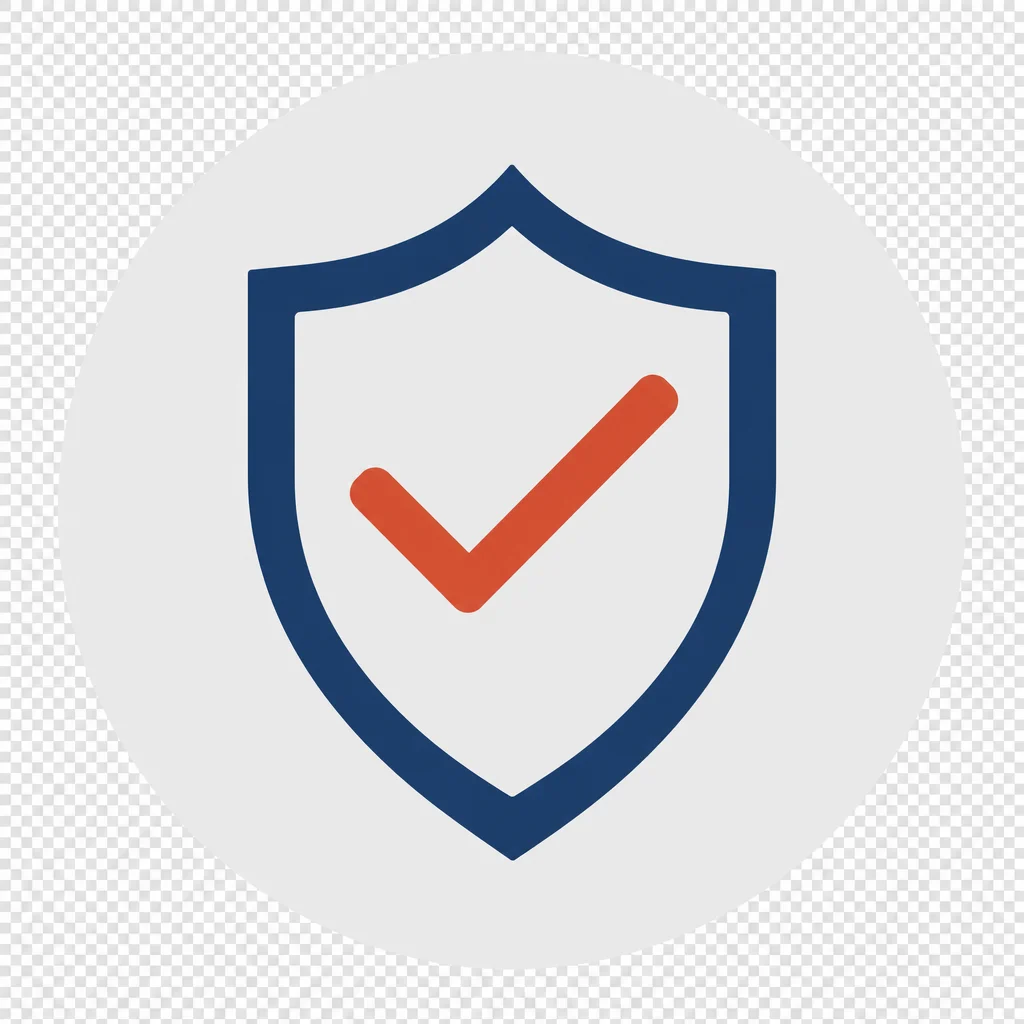Accredited business shield emblem